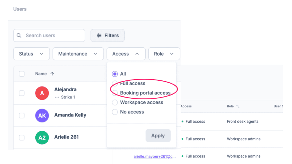 How to Give Users Access the Booking Portal