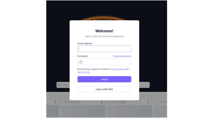 Booking Portal Login